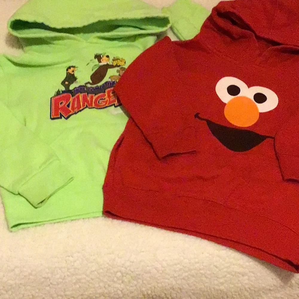 Two hooded play jerseys